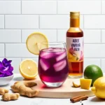 brazilian mounjaro weight loss purple detox drink with lemon and ginger