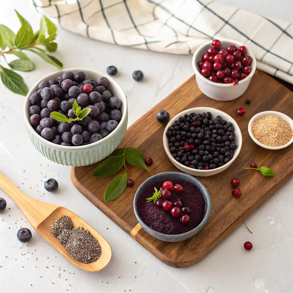 Purple Peel: The Antioxidant Powerhouse Revolutionizing Natural Metabolism 5 Purple peel fruit sources including maqui, acai, and elderberries