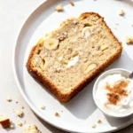 High‑protein Mounjaro breakfast featuring cottage cheese banana bread served with yogurt for gut health support.